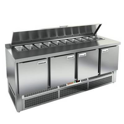 Стол холодильный для салатов (саладетта) Hicold SLE1-1111GN с крышкой Стол холодильный для салатов (саладетта) Hicold SLE1-1111GN с крышкой