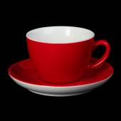 Чайная пара 320мл Corone Gusto красная фк1717 Чайная пара 320мл Corone Gusto красная фк1717