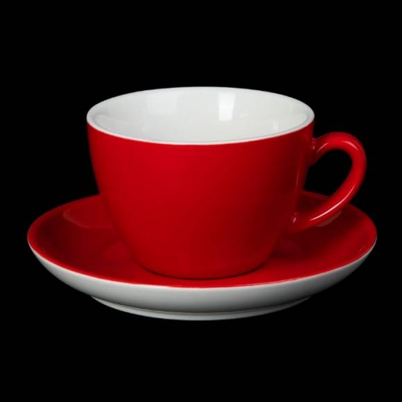 Чайная пара 320мл Corone Gusto красная фк1717