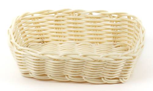 Корзинка прямоугольная 180х120мм пластик бежевая Beige 3527, KT1911 Корзинка прямоугольная 180х120мм пластик бежевая Beige 3527, KT1911