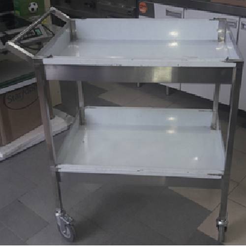 Тележка для посуды 800*500*900 гл.100, 2 уровня, техно Тележка для посуды 800*500*900 гл.100, 2 уровня, техно