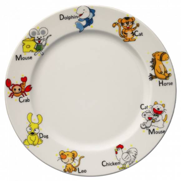 Тарелка плоская 25см фарфор Banquet Kids Bonna KIDSBNC25DZ b