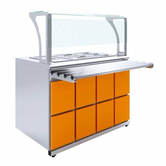 Мармит вторых блюд паровой Domino Luxstahl МВП (С)-1200 Premium