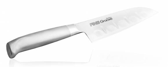 Нож Сантоку Tojiro Fuji Cutlery 160мм сталь Мо-V, рукоять сталь #4000 FC-343 Нож Сантоку Tojiro Fuji Cutlery 160мм сталь Мо-V, рукоять сталь #4000 FC-343