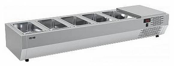 Витрина холодильная настольная для ингредиентов Carboma A40 SM 1,4 (5 GN1/3) Витрина холодильная настольная для ингредиентов Carboma A40 SM 1,4 (5 GN1/3)