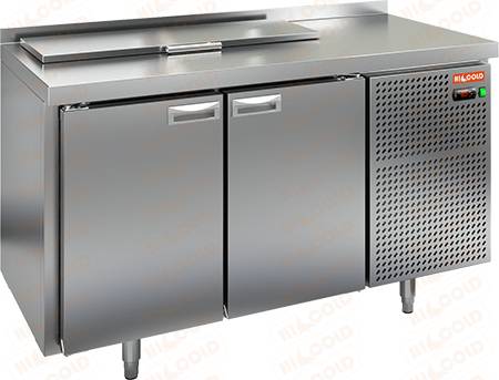 Стол холодильный для салатов Hicold SL2-11GN (1/6)  с крышкой
