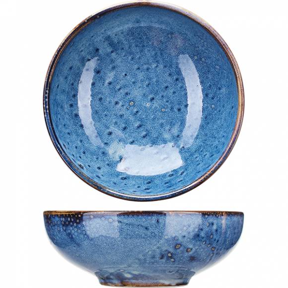 Салатник «Ирис» 750мл D=180, H=65мм фарфор голуб. 03032587 ZA0002-7-a /1/16/