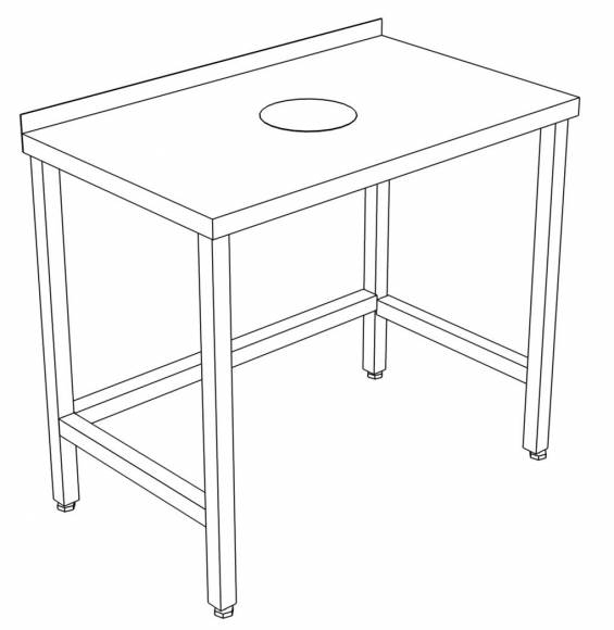 СПО стол производственный для сбора отходов с бортом 1400*900*850 СПО стол производственный для сбора отходов с бортом 1400*900*850