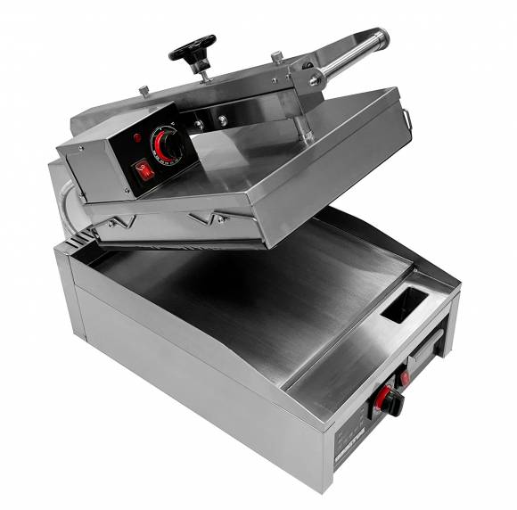 Гриль пресс Kocateq GH33ED (2024) односекционный полуавтоматический для жарки стейков и гамбургеров