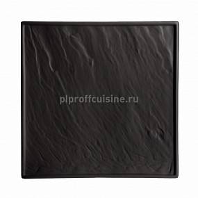 Блюдо квадратное "Organic-Black" 30*30см  P.L. F2934-12BY 81200037 /8/