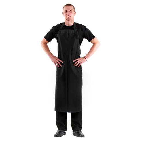 Фартук мясника черный влагозащитный Фартук мясника черный влагозащитный