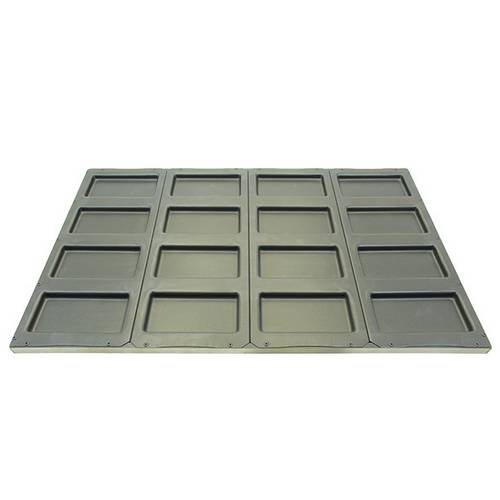 Лист для выпечки чиабатты и булочек панини 100 мм 600*400 с антипригарным покрытием