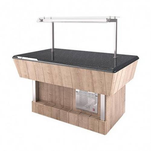 Прилавок холодильный с охлаждаемой кварц.поверх.(шведский стол островной) Refettorio RС51SP