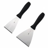 Скребок для теста L=25.2/12,B=12см Paderno металлич.,черный 18520-12 Скребок для теста L=25.2/12,B=12см Paderno металлич.,черный 18520-12