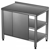 СКП2П Стол-купе производственный с бортом, 2-мя полками 1100*600*850, без зашивки СКП2П Стол-купе производственный с бортом, 2-мя полками 1100*600*850, без зашивки