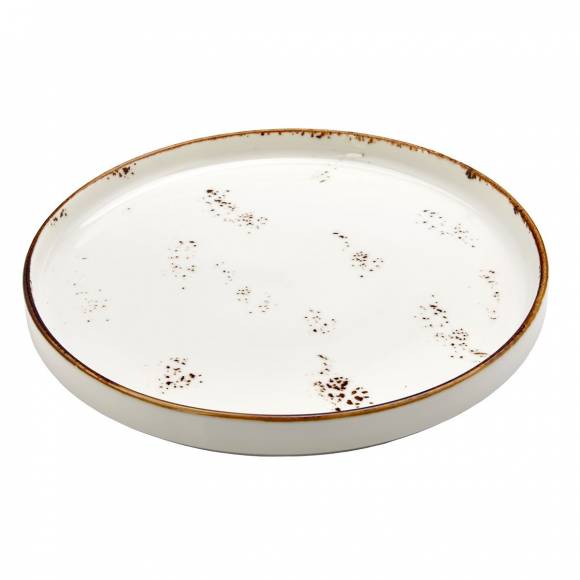 Тарелка мелкая с бортом 230мм фарфор Elegance By Bone HL-EL-23-RD /6/ Тарелка мелкая с бортом 230мм фарфор Elegance By Bone HL-EL-23-RD /6/