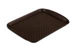 Поднос пластиковый 330х260мм Рестола (коричневый) 422109014  3448