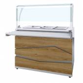 Мармит вторых блюд паровой Zigzag Luxstahl МВП (С)-1200 Premium (камень) +столешница