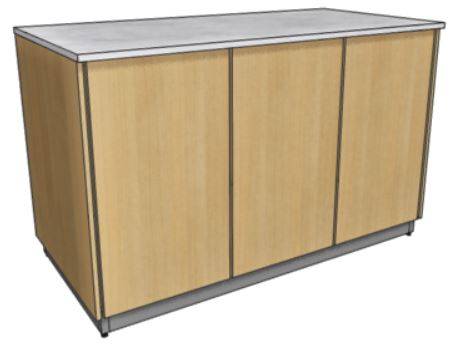 RD2 МОБ-Д(п) 1500х900х862 модуль-основа базовая с дверями и полками (ПРИСТЕННАЯ)