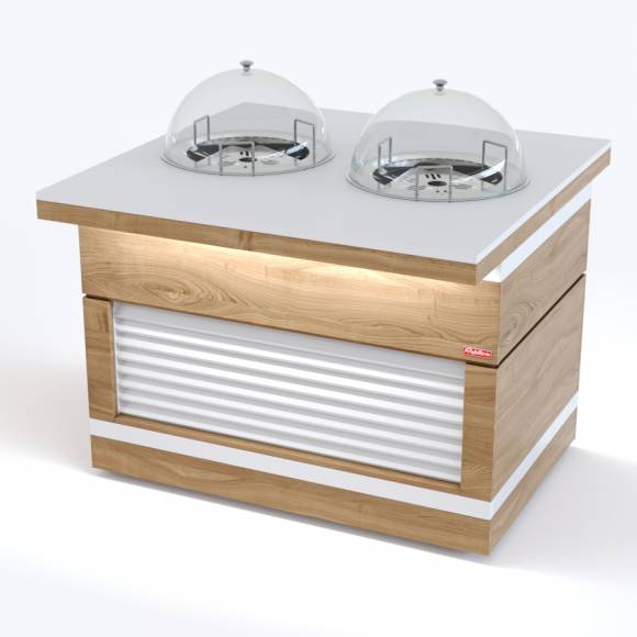 Прилавок диспенсер для тарелок тепловой островной RBN42HSI-ЖЖ ШС Filin 1150x1100x860мм Прилавок диспенсер для тарелок тепловой островной RBN42HSI-ЖЖ ШС Filin 1150x1100x860мм