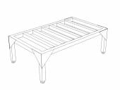 ПР Подтоварник с решетчатой поверхностью 700*500*300 ПР Подтоварник с решетчатой поверхностью 700*500*300