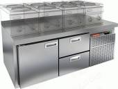 Стол холодильный HICOLD SN 12/TN LT SH  1 дверь 2 ящика 