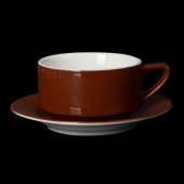 Чайная пара 300мл Corone Gusto коричневая фк1746 Чайная пара 300мл Corone Gusto коричневая фк1746