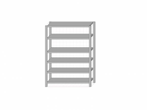 СТП6 стеллаж производственный 6 полок 1200*500*1800