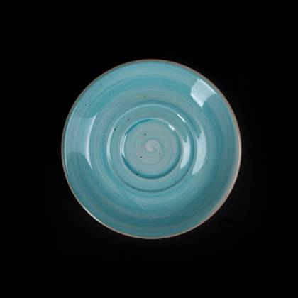 Блюдце 114мм  Corone Nature голубое /36/