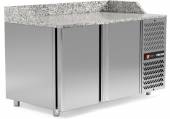 Стол холодильный Polair Pizza 800 TM2ENpizza-G 2 двери столешница гранит